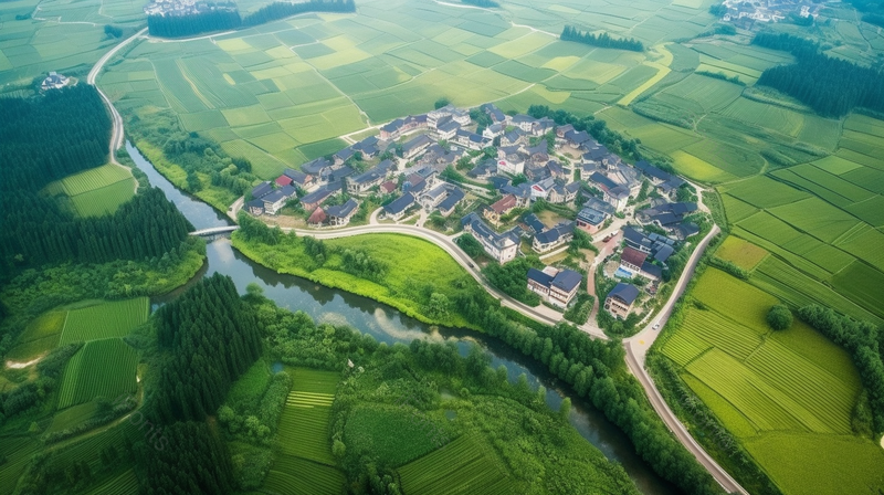 航拍江南水乡俯瞰美丽乡村湖泊河流星罗棋布航拍摄影城市名片,高清,摄影图,摄影图片,图片大全,摄影图免费下载